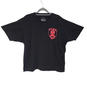 ZERT Size XL First Year Tee Shirt Black Zombie Eradication Response Team Skull